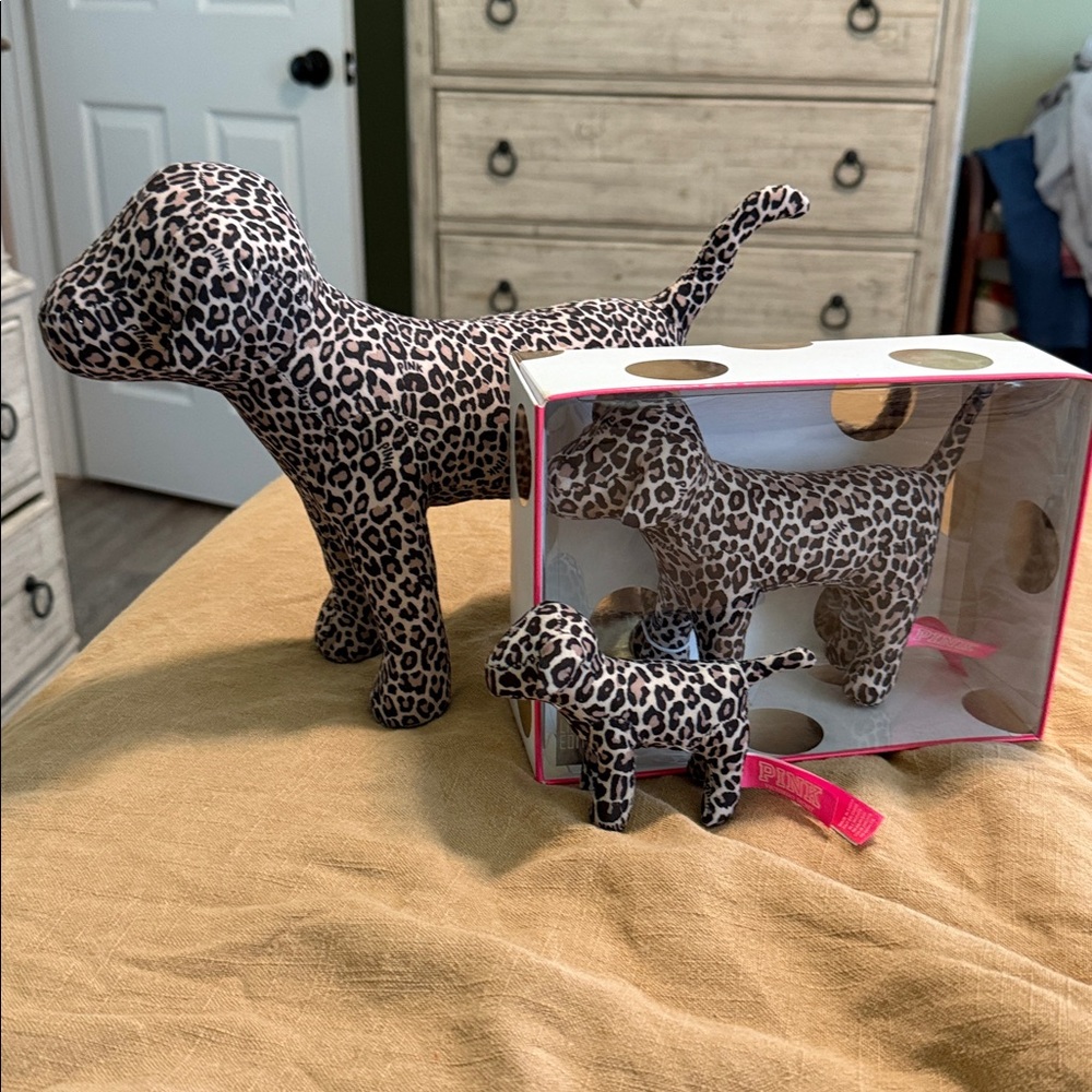 PINK Victoria's Secret Leopard Print Dog Set